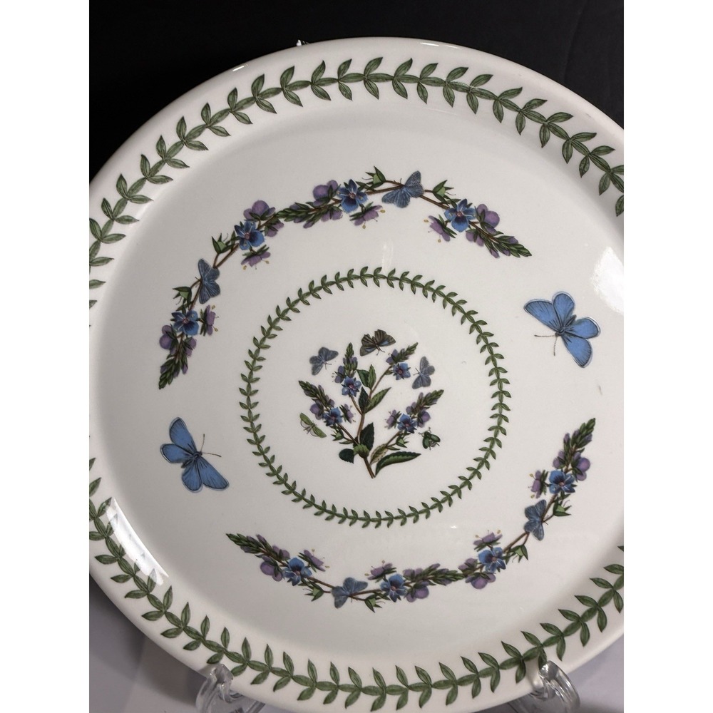 Set of 4 Portmeirion Botanic Garden Sweet William Dinner Plates 10.5" England - Picture 6 of 8